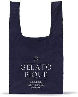 gelato pique 3-Pattern Reusable Tote Bag - Blue