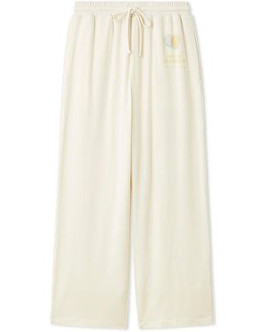 gelato pique [Kansaï Yamamoto] One-Point Rayon Logo Long Pants - White