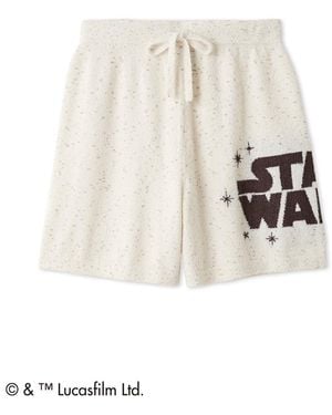 gelato pique 【Star Wars】 Smoothie Logo Jacquard Shorts - White
