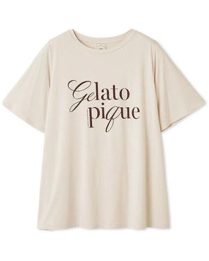 gelato pique Cool-Touch Rayon Logo T-Shirt - White