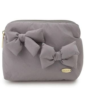 gelato pique Ribbon Tissue Pouch - Gray