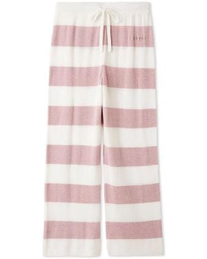 gelato pique Smoothie Lite Cool Striped Pants - Pink