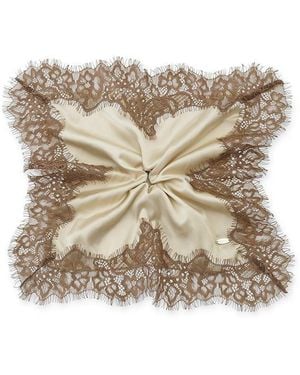 gelato pique Satin Lace Scrunchie - Natural