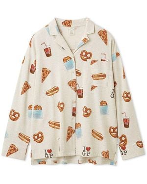 gelato pique Ny Food Printed Shirt - Natural