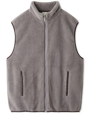 gelato pique Boa Fleece Vest - Gray