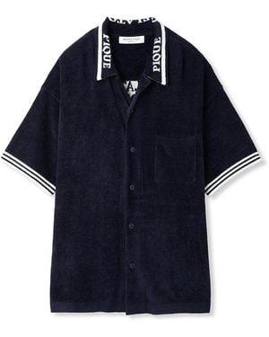 gelato pique Smoothie Lite Tennis Logo Lounge Shirt - Blue