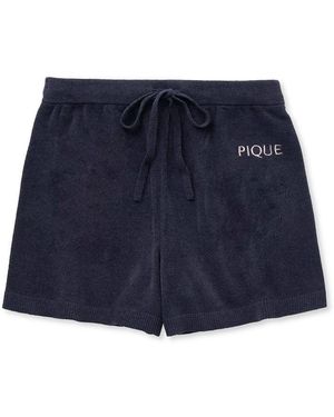 gelato pique Airy Moco Twin Cats Shorts - Blue