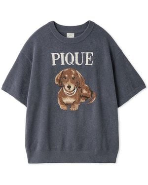 gelato pique Fashionable Cats & Dogs Jacquard Smoothie Pullover - Blue