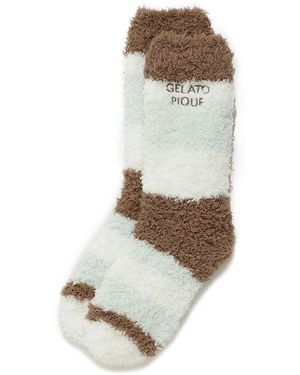 gelato pique Gelato Random Stripe Socks - White