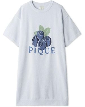 gelato pique Smoothie Fruit Jacquard Dress - Gray
