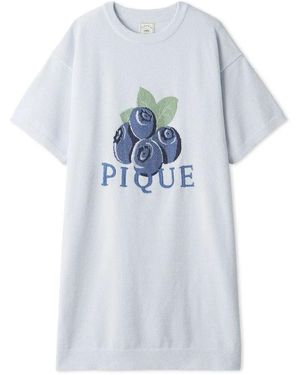 gelato pique Smoothie Fruit Jacquard Dress - Gray