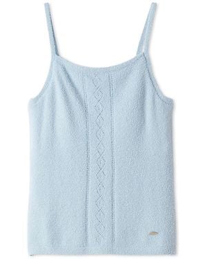 gelato pique Smoothie Eyelet Camisole With Built-In Bra - Blue