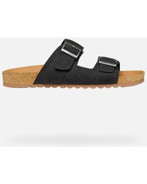 Geox Schuhe Climasandal Cork Herr - Schwarz