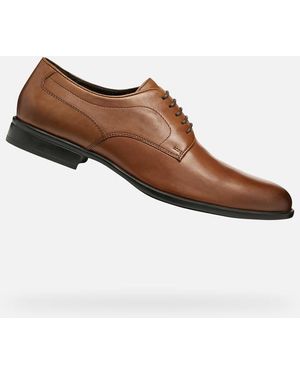 Zapatos Oxford Geox Iacopo Para Hombre - Piel De Vaca Transpirable Y Suela De Caucho | Elegancia Formal