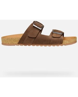 Geox Schuhe Climasandal Cork Herr - Braun