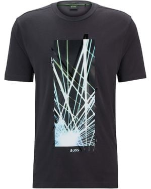 BOSS Seasonal Artwork T-Shirt - Black