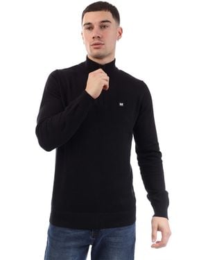 Weekend Offender Paraguay Quarter Zip Knit - Black