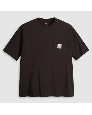 Levi's Text Graphic Crew Neck Short Sleeve T-Shirt - Black