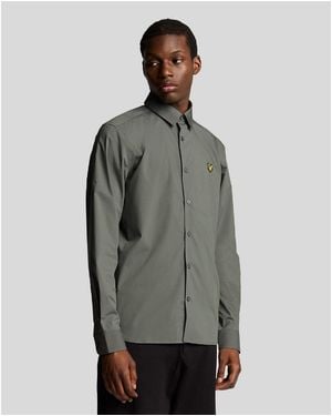 Lyle & Scott Bamboo Long Sleeve Shirt - Grey