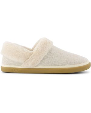 TOMS Oslo Slippers Size 4 - White