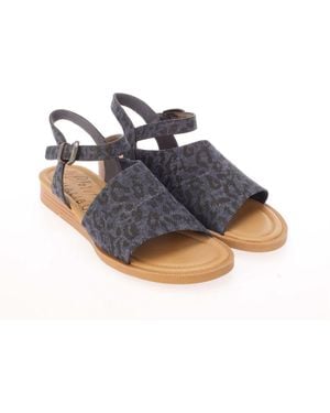 Blowfish Ardice Leopard Print Sandals - Blue