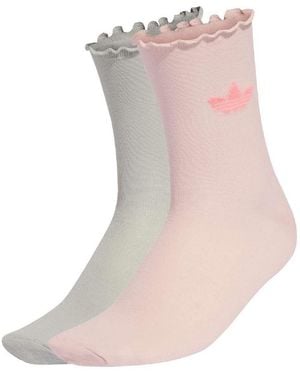 adidas Ruffle Long Crew Socks - Multicolour