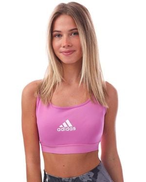 adidas Medium Support Sports Bra - Purple