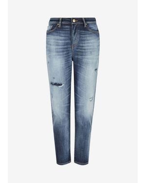 ARMANI EXCHANGE Boyfriend Fit Jeans - Blue