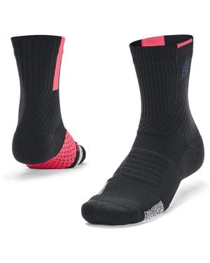 Under Armour Curry Armour Dry Playmaker Mid Crew Socks - Blue