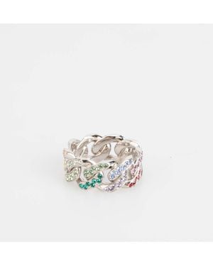 Ambush Pave Classic Chain Ring - White