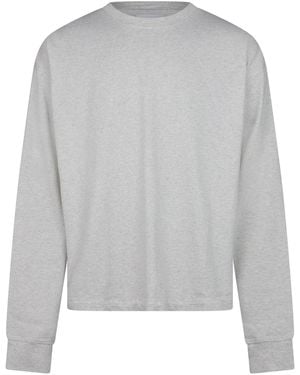 Drew House Adults Heavyweight Long Sleeve T-Shirt - Grey