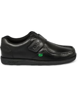Kickers Fragma Strap Moc Toe Low Top Trainers 6 (39) - Black