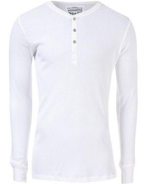 Levi's Long Sleeve Grandad Top - White