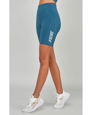 SIKSILK High-Rise Cycling Shorts - Blue