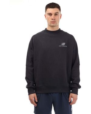 New Balance French Terry Crewneck Sweatshirt - Blue