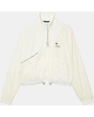 Lacoste Mesh Lined Nylon Jacket - White