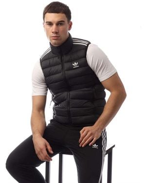 adidas Originals Stand Up Collar Puffer Vest - Black
