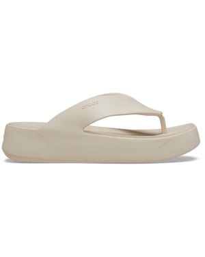 Crocs™ Getaway Platform Flip Flops Size 4 - Natural