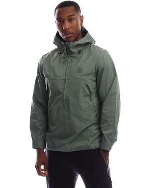 CP COMPANY METROPOLIS Metropolis Series Gabardine Half-Zip Hooded Jacket - Green
