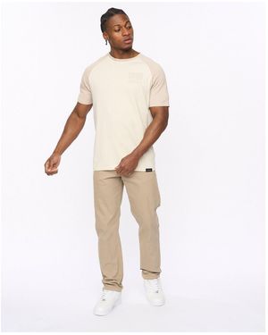 Crosshatch Roysden Solid Patterned Straight Chinos - Grey