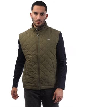 GANT Quilted Windcheater Vest - Green