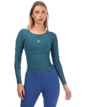 Skins 3 Long Sleeve Top - Blue