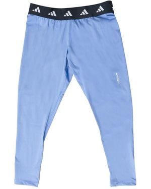 adidas Techfit 7/8 Leggings (Plus Size) - Blue