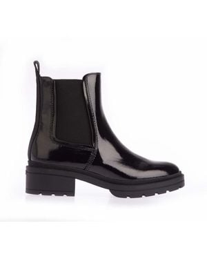 Rocket Dog Iggie Patent Chelsea Boots - Black