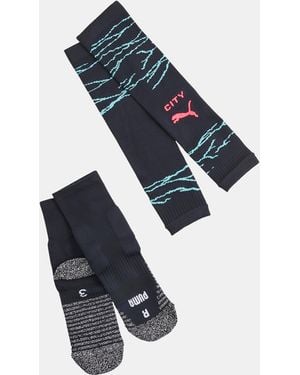 PUMA Team Manchester City Fc Sleeve Socks Promo - Blue