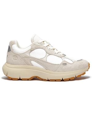 Timberland Hazel Lane Low Leather Chunky Trainers - White