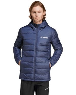 adidas Terrex Multi Light Down Hooded Jacket - Blue