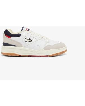 Lacoste Lineshot Leather Trainers Size 7 - White