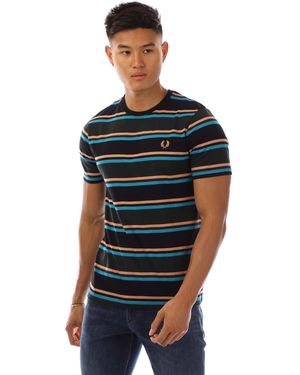 Fred Perry Bold Stripe T-Shirt - Black