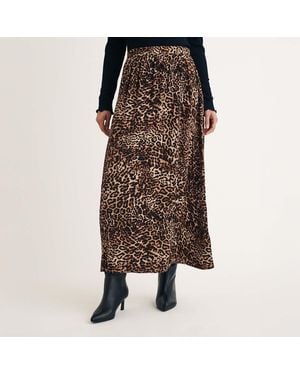 Nobody's Child Nobodys Leopard Print Maxi Skirt - Brown